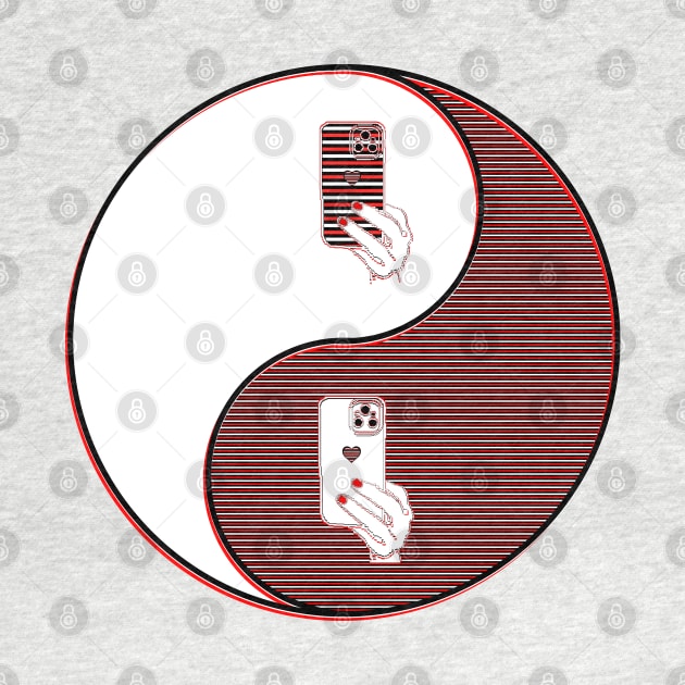 yin yang balance harmony design eastern philosophy phone by 4rpixs